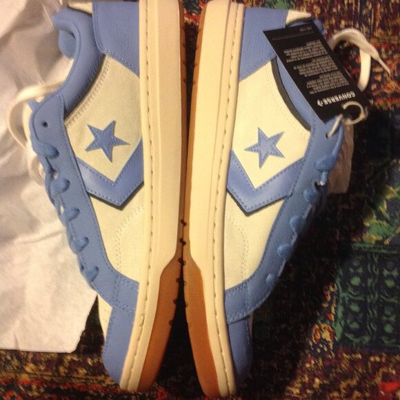 Converse Men's Pro Blaze Classic White & Blue Leather & Suede Sneakers-11.5 -NIB - Picture 5 of 10